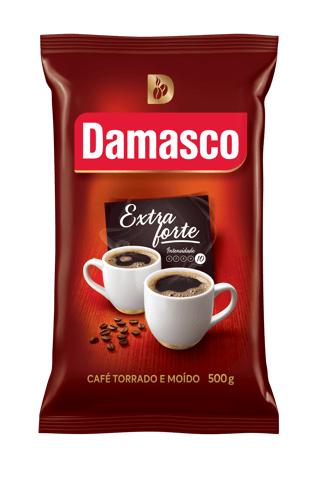 Pacote de produtos de Café Damasco Extraforte Almofada 500g