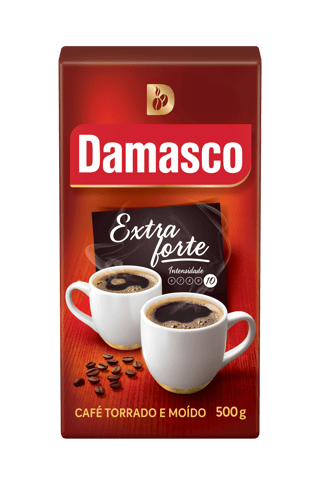 Pacote de produtos de Café Damasco Extraforte Vácuo 500g