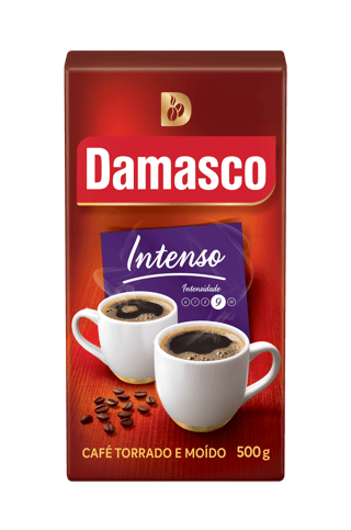 Pacote de produtos de Café Damasco Intenso Vácuo 500g