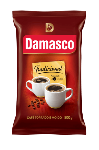 Pacote de produtos de Café Damasco Tradicional Almofada 500g