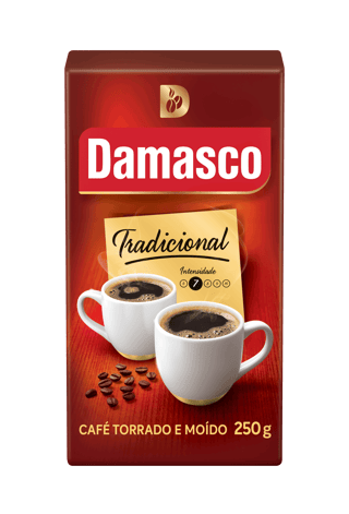 Pacote de produtos de Café Damasco Tradicional Vácuo 250g