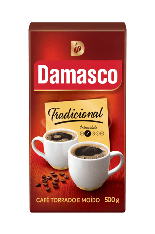 Pacote de produtos de Café Damasco Tradicional Vácuo 500g