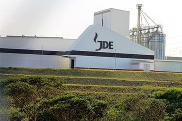 Fábrica da JDE, onde é feito o café Café Damasco